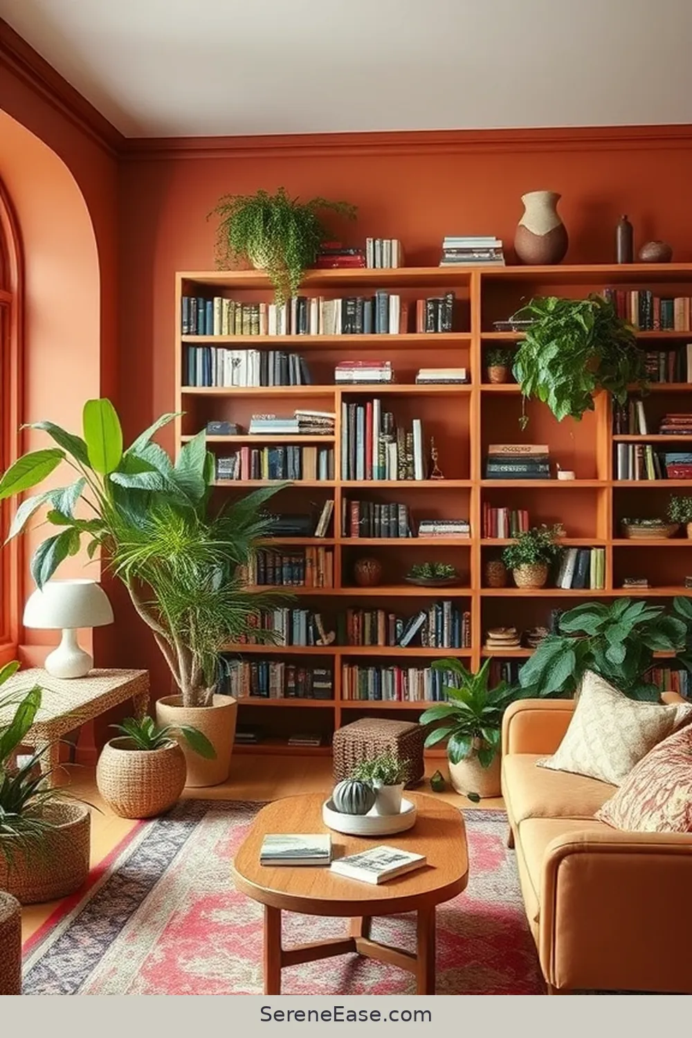 16 Ways to Incorporate Earth Tones Into Your Bohemian Library Style 2 Choose Earthy Paint Colors for the Walls for 16 Ways to Incorporate Earth Tones Into Your Bohemian Library Style