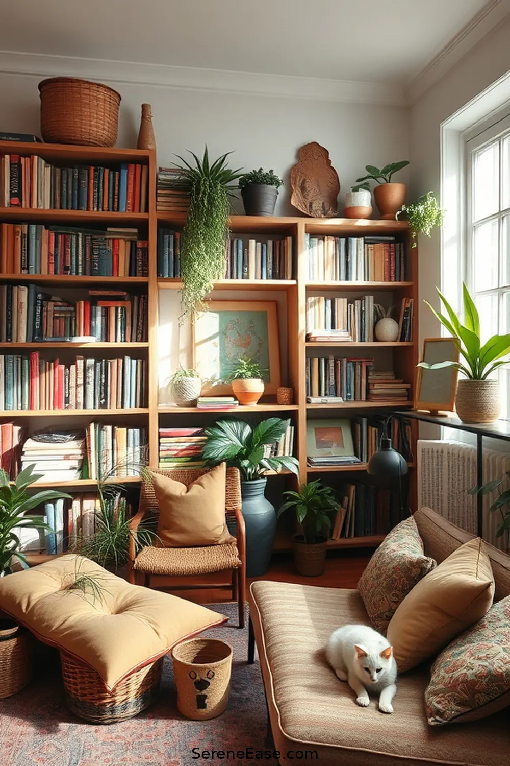 16 Ways to Incorporate Earth Tones Into Your Bohemian Library Style 10 Use Vintage and Thrifted Finds for 16 Ways to Incorporate Earth Tones Into Your Bohemian Library Style