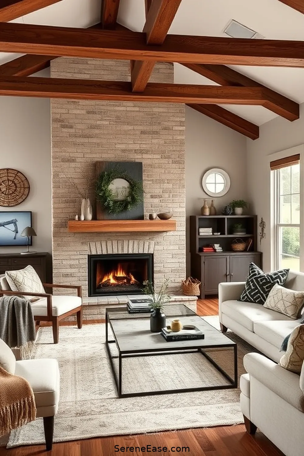 16 Ways to Incorporate Earth Tones in Your Modern Farmhouse Style Living Room 16 Create a Focal Point With Earth Tones for 16 Ways to Incorporate Earth Tones in Your Modern Farmhouse Style Living Room