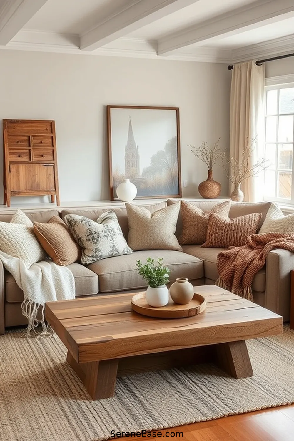 16 Ways to Incorporate Earth Tones in Your Modern Farmhouse Style Living Room 3 Incorporate Textured Fabrics for 16 Ways to Incorporate Earth Tones in Your Modern Farmhouse Style Living Room