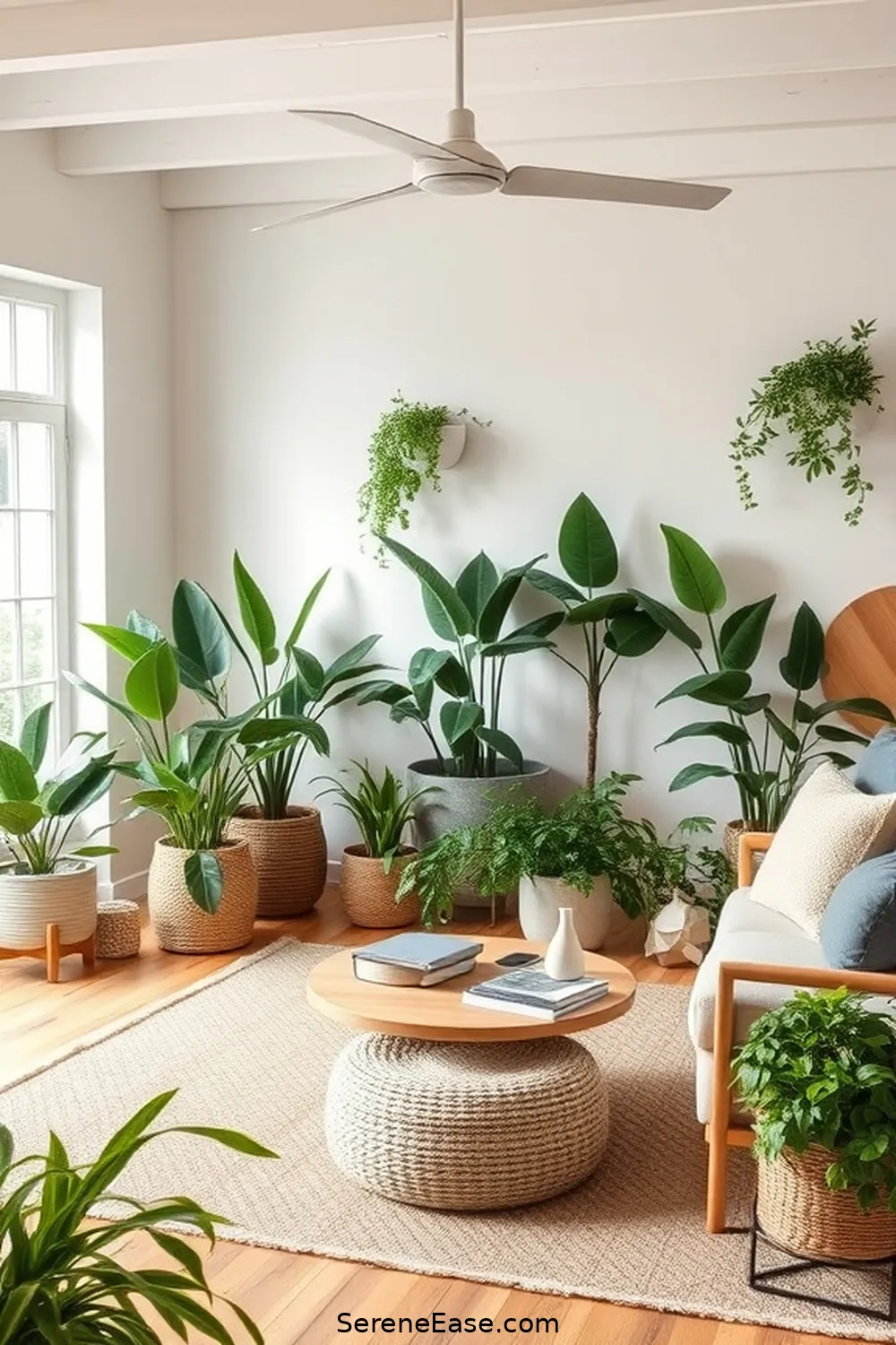 16 Ways to Incorporate Earth Tones in Your Modern Farmhouse Style Living Room 6 Introduce Greenery and Plants for 16 Ways to Incorporate Earth Tones in Your Modern Farmhouse Style Living Room
