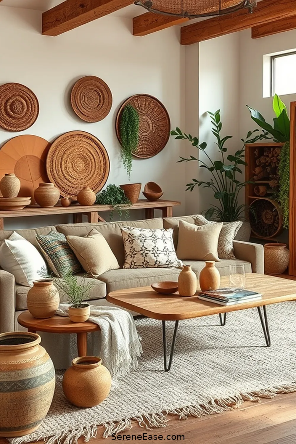 16 Ways to Incorporate Earth Tones in Your Modern Farmhouse Style Living Room 4 Layer With Earthy Accessories for 16 Ways to Incorporate Earth Tones in Your Modern Farmhouse Style Living Room