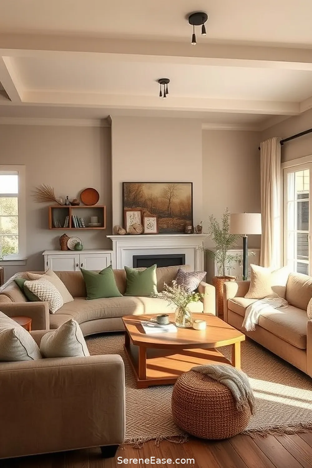 16 Ways to Incorporate Earth Tones in Your Modern Farmhouse Style Living Room 14 Use Warm Lighting for 16 Ways to Incorporate Earth Tones in Your Modern Farmhouse Style Living Room