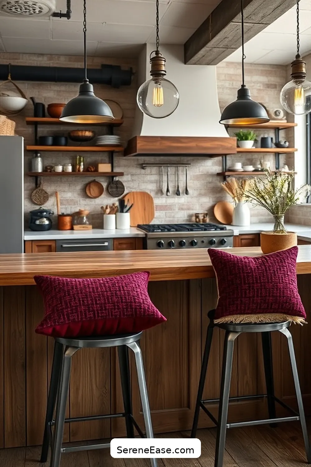16 Ways to Incorporate Jewel Tones Into Your Industrial Style Kitchen 15 Accent Cushions for Seating Areas for 16 Ways to Incorporate Jewel Tones Into Your Industrial Style Kitchen