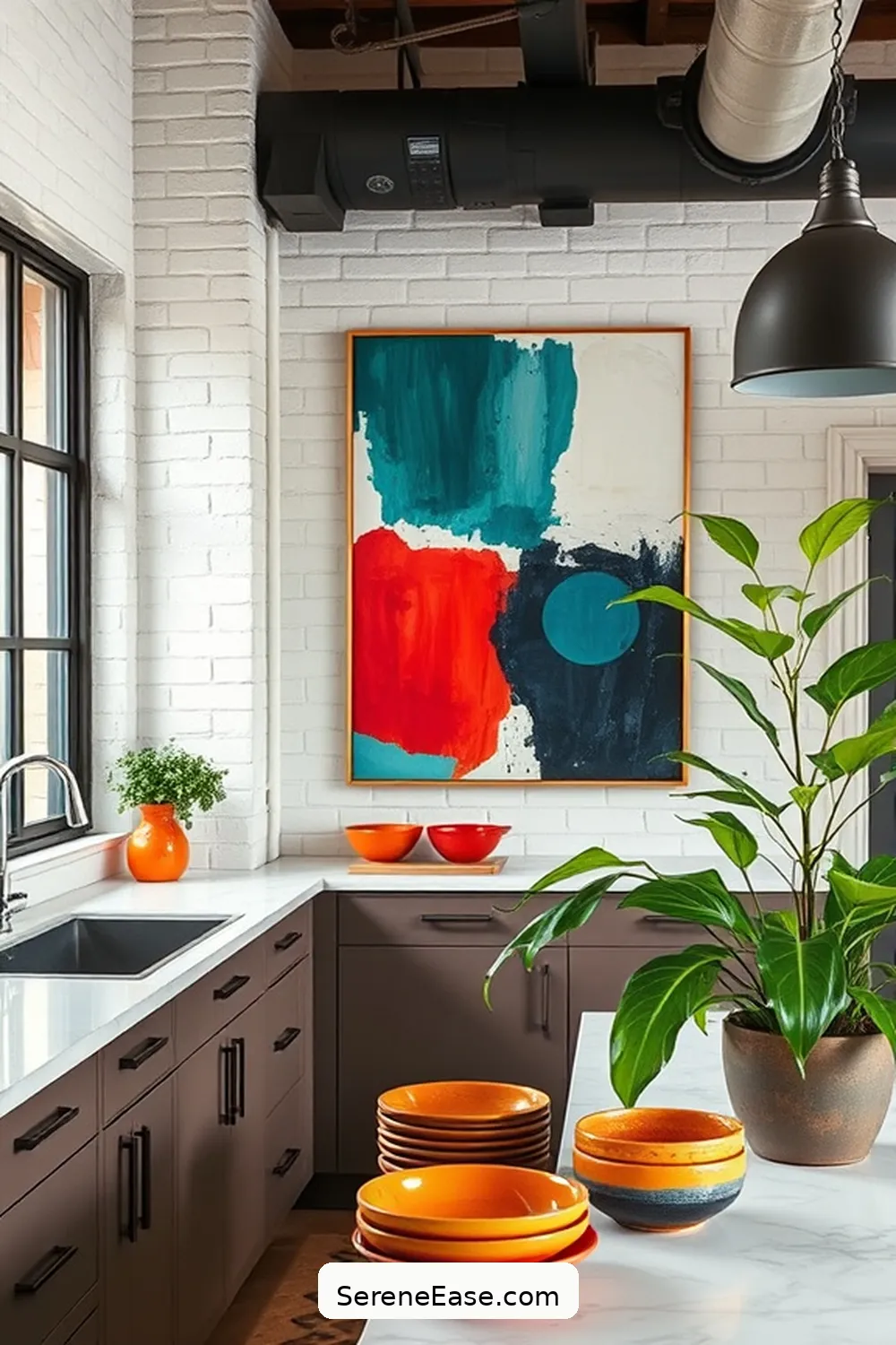 16 Ways to Incorporate Jewel Tones Into Your Industrial Style Kitchen 10 Bold Artwork and Prints for 16 Ways to Incorporate Jewel Tones Into Your Industrial Style Kitchen