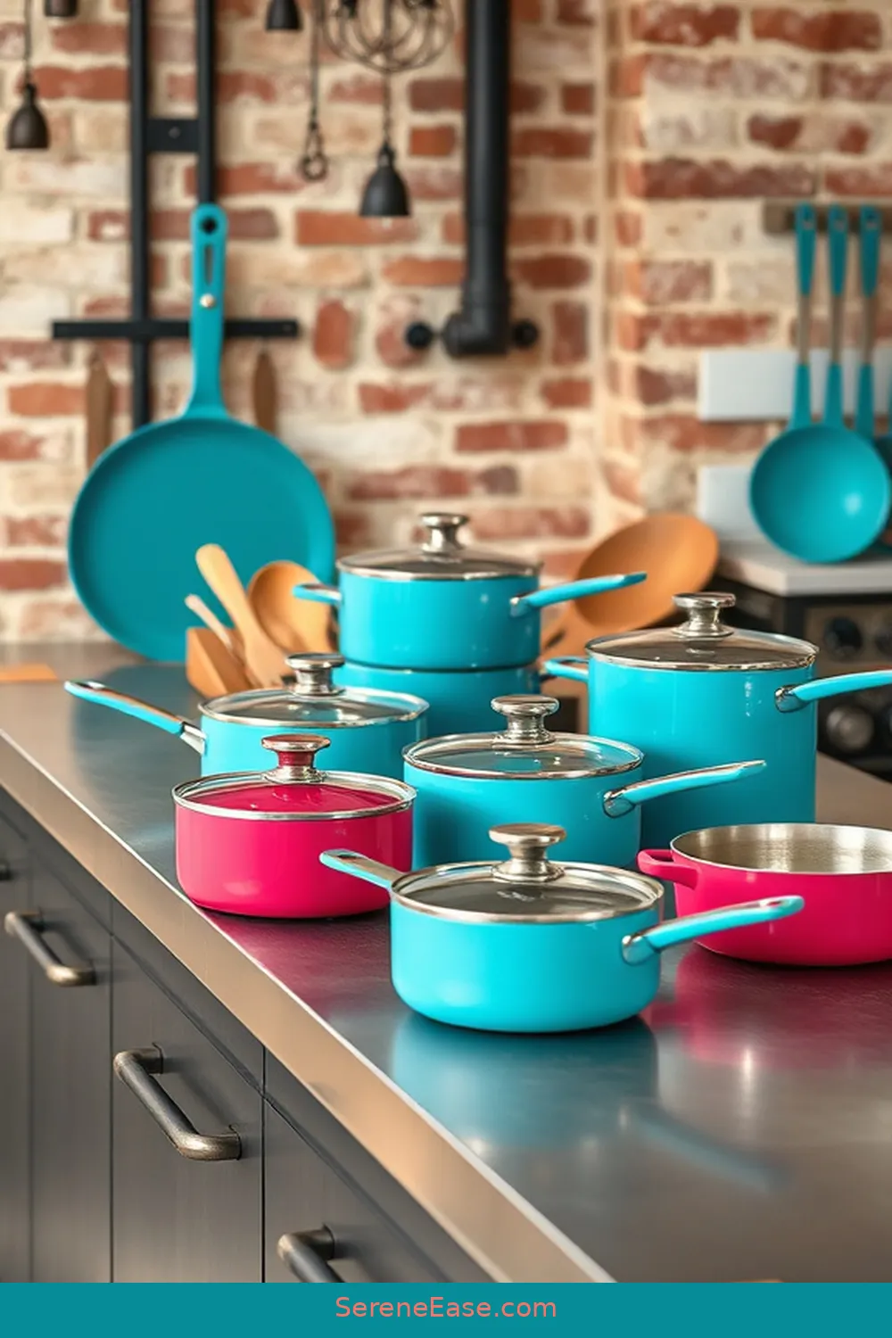16 Ways to Incorporate Jewel Tones Into Your Industrial Style Kitchen 13 Colorful Cookware and Utensils for 16 Ways to Incorporate Jewel Tones Into Your Industrial Style Kitchen
