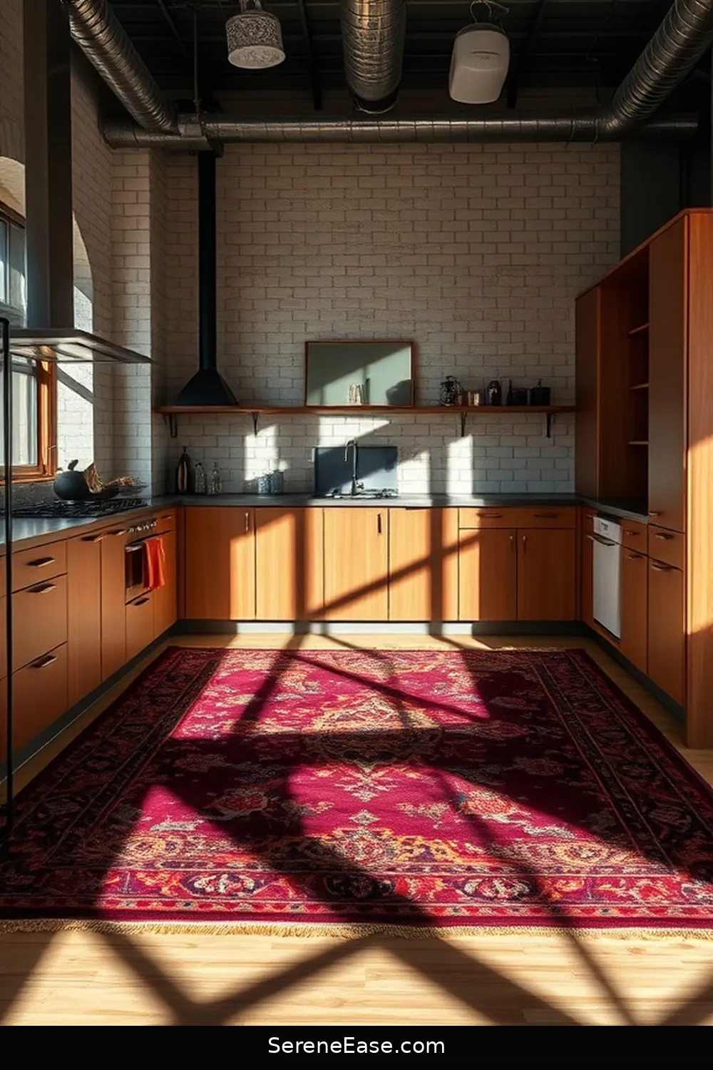 16 Ways to Incorporate Jewel Tones Into Your Industrial Style Kitchen 7 Decorative Rugs in Rich Colors for 16 Ways to Incorporate Jewel Tones Into Your Industrial Style Kitchen