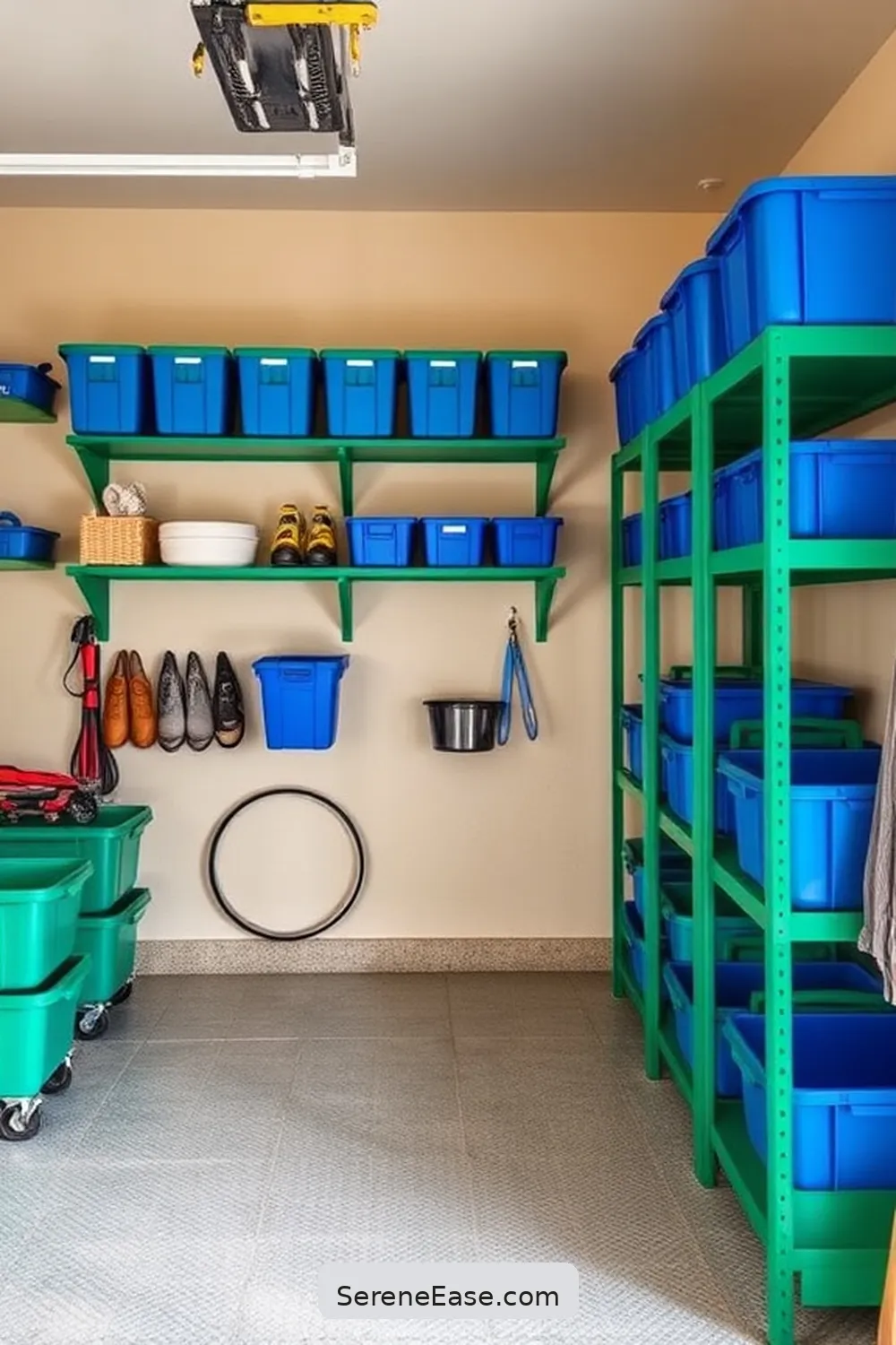 16 Ways to Incorporate Jewel Tones in Coastal Style Garages 4 Incorporate Colorful Storage Solutions for 16 Ways to Incorporate Jewel Tones in Coastal Style Garages