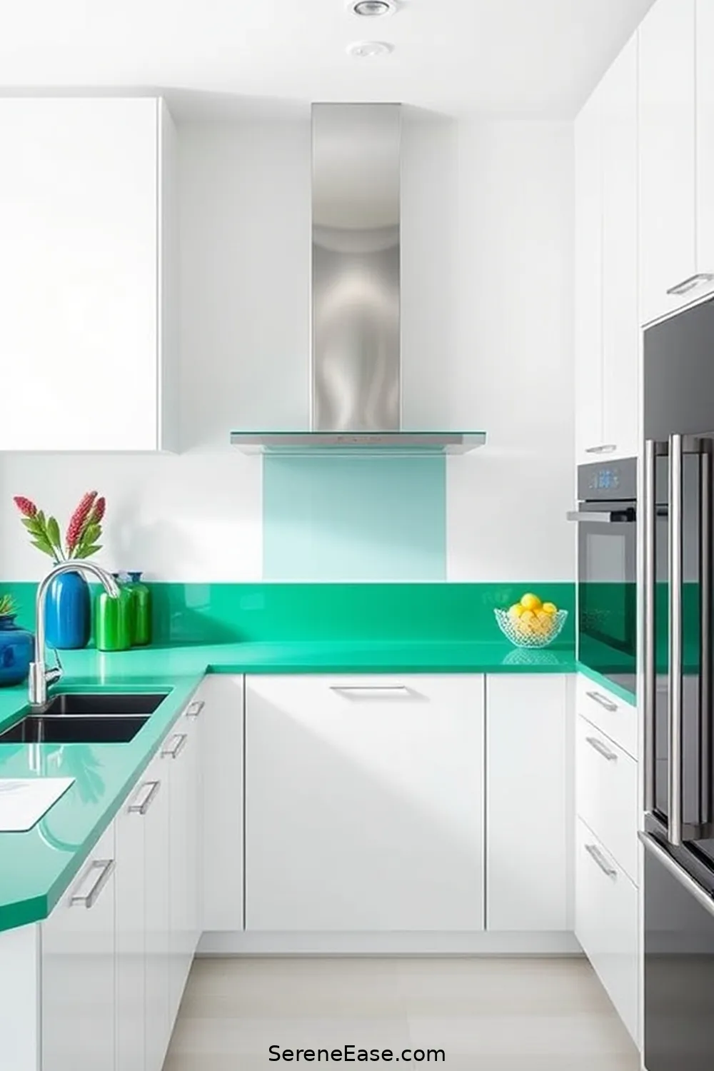 16 Ways to Incorporate Jewel Tones in Minimalist Kitchen Style 9 Colorful Countertop Appliances for 16 Ways to Incorporate Jewel Tones in Minimalist Kitchen Style