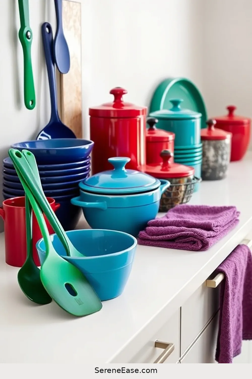 16 Ways to Incorporate Jewel Tones in Minimalist Kitchen Style 6 Vibrant Kitchen Accessories for 16 Ways to Incorporate Jewel Tones in Minimalist Kitchen Style