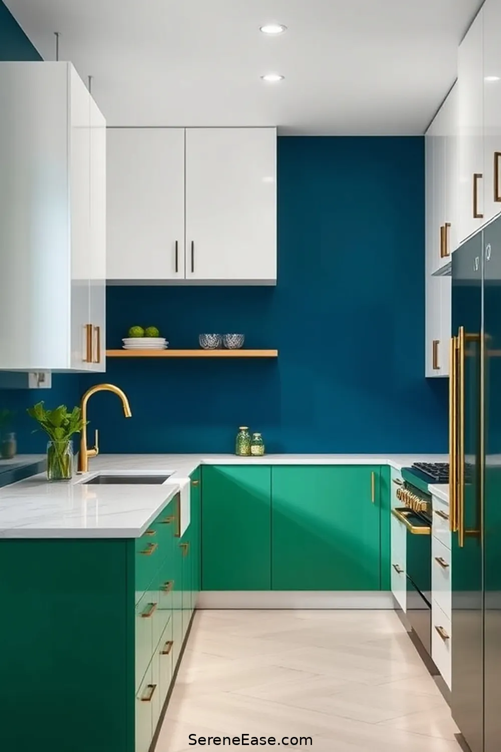 16 Ways to Incorporate Jewel Tones in Minimalist Kitchen Style 16 Vibrant Wall Paint for 16 Ways to Incorporate Jewel Tones in Minimalist Kitchen Style