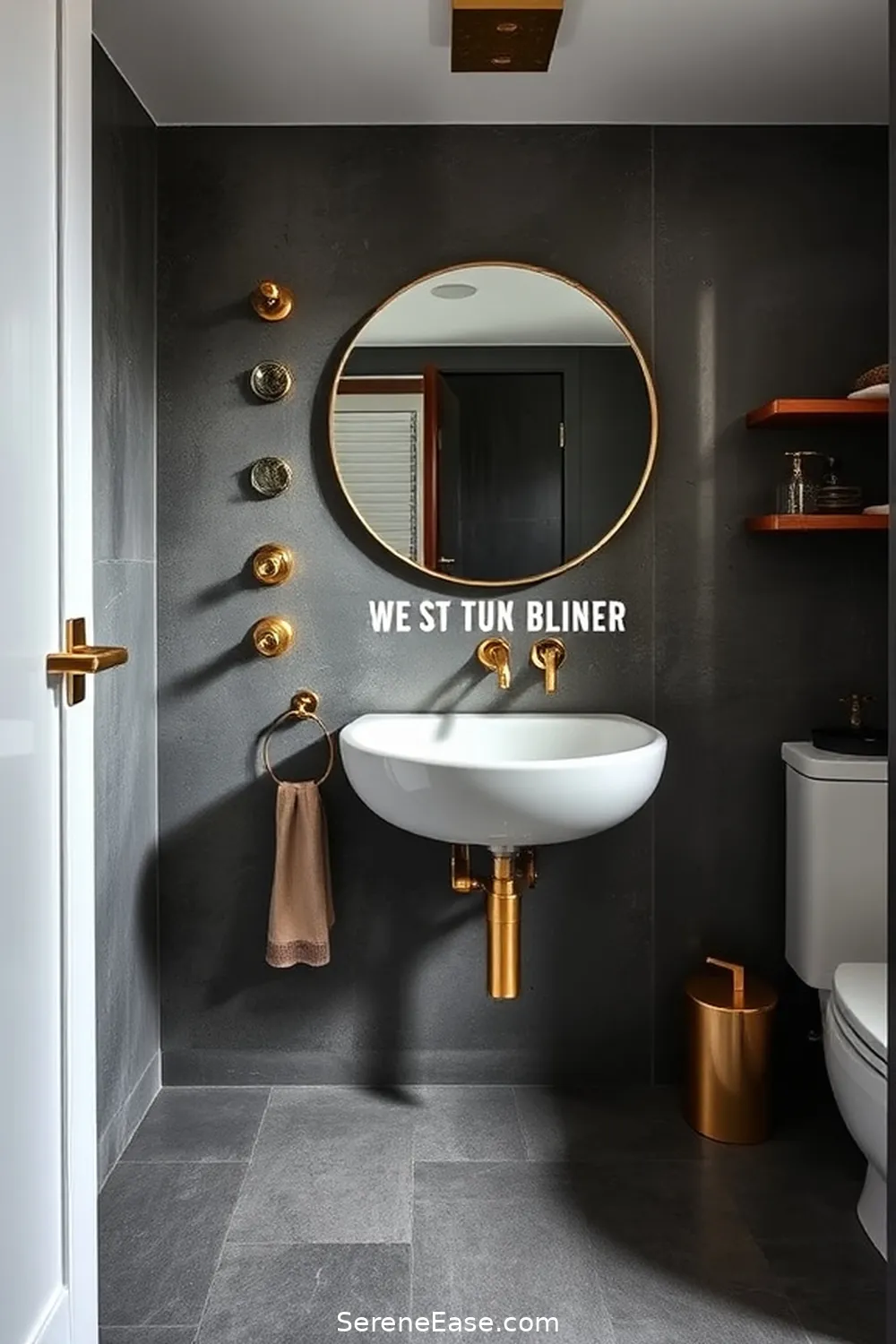 16 Ways to Incorporate Metallic Accents in Industrial Style Bathrooms 2 Choose Bold Metallic Fixtures for 16 Ways to Incorporate Metallic Accents in Industrial Style Bathrooms