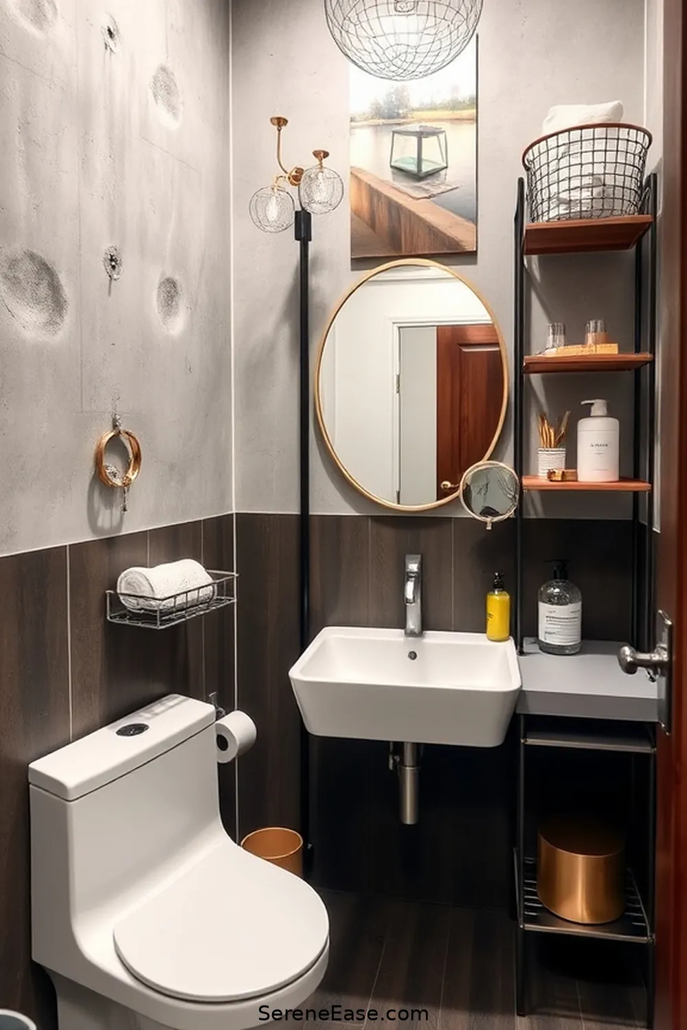 16 Ways to Incorporate Metallic Accents in Industrial Style Bathrooms 15 Incorporate Metallic Storage Solutions for 16 Ways to Incorporate Metallic Accents in Industrial Style Bathrooms