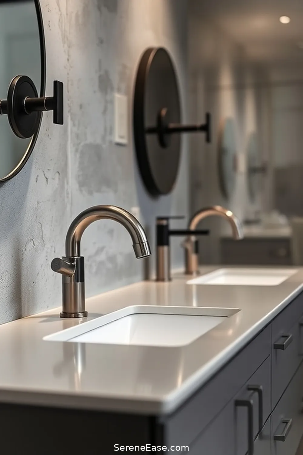 16 Ways to Incorporate Metallic Accents in Industrial Style Bathrooms 6 Select Metallic Hardware for 16 Ways to Incorporate Metallic Accents in Industrial Style Bathrooms