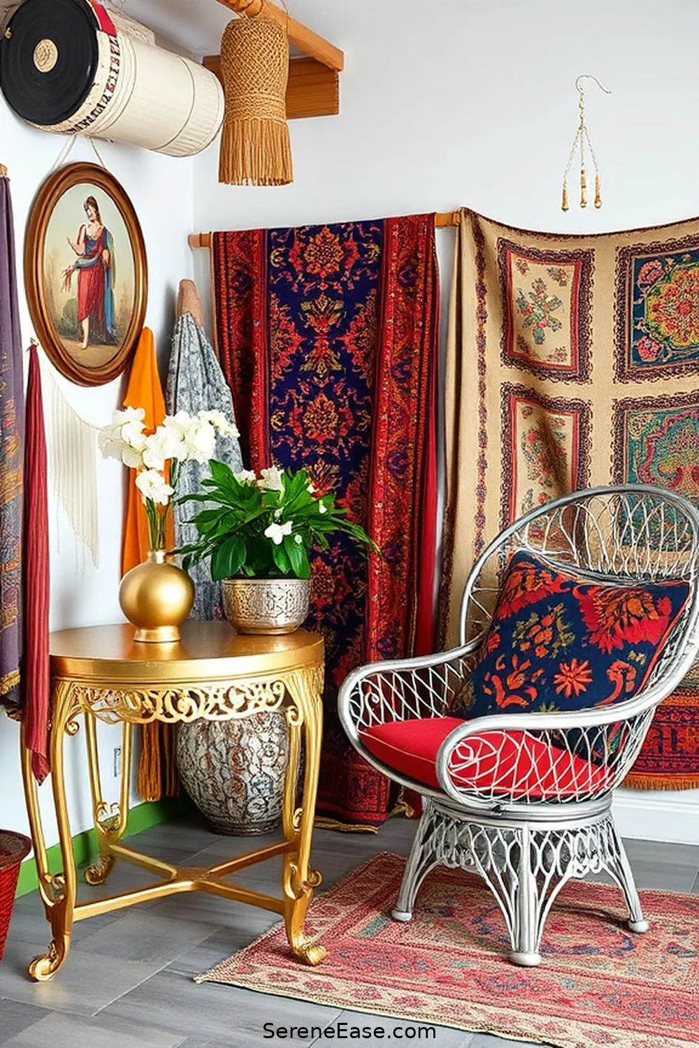 16 Ways to Incorporate Metallic Accents in Your Bohemian Garage Style 6 Accent Furniture With Metallic Finishes for 16 Ways to Incorporate Metallic Accents in Your Bohemian Garage Style