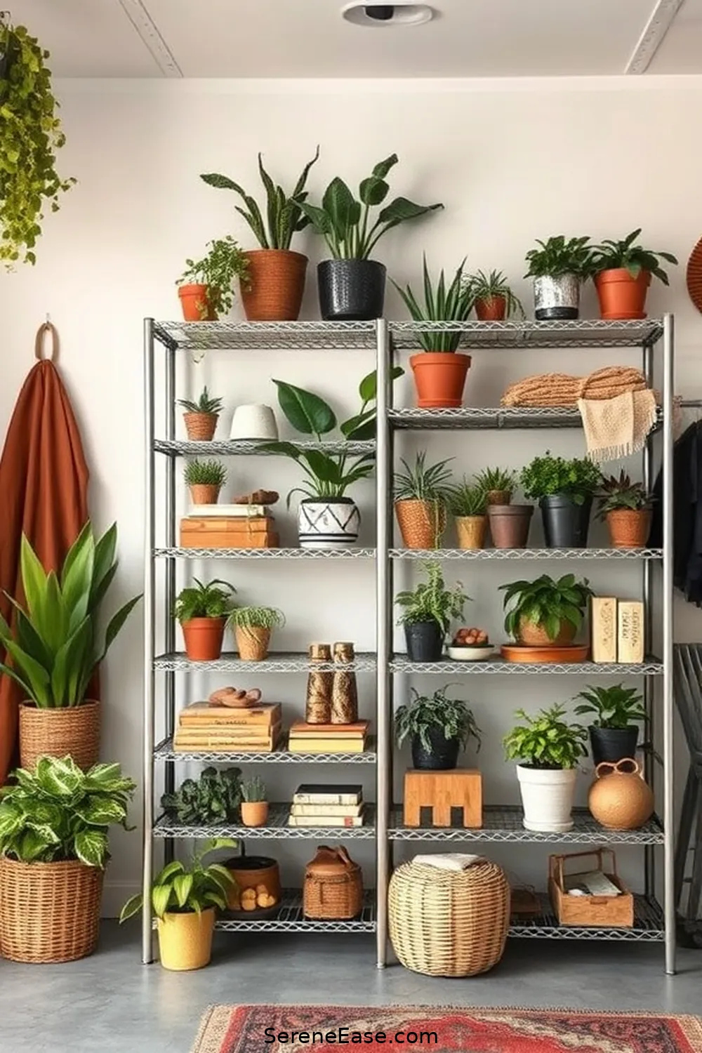 16 Ways to Incorporate Metallic Accents in Your Bohemian Garage Style 11 Chic Metallic Shelving Units for 16 Ways to Incorporate Metallic Accents in Your Bohemian Garage Style