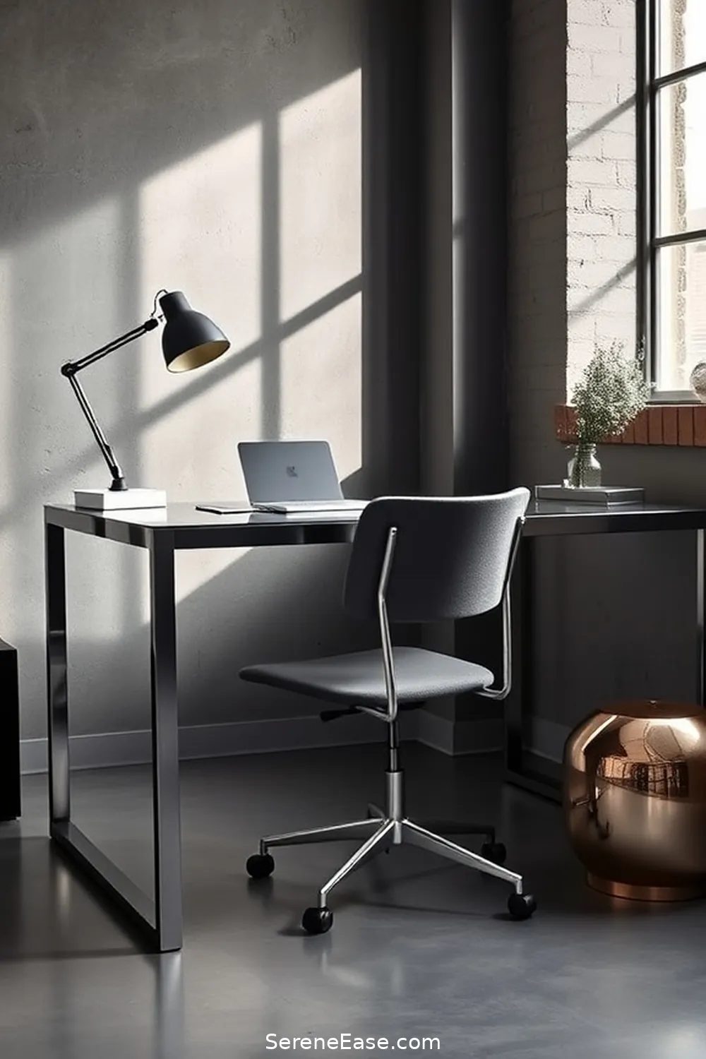 16 Ways to Incorporate Metallic Accents in Your Industrial Style Home Office 6 Metal-framed Furniture for 16 Ways to Incorporate Metallic Accents in Your Industrial Style Home Office