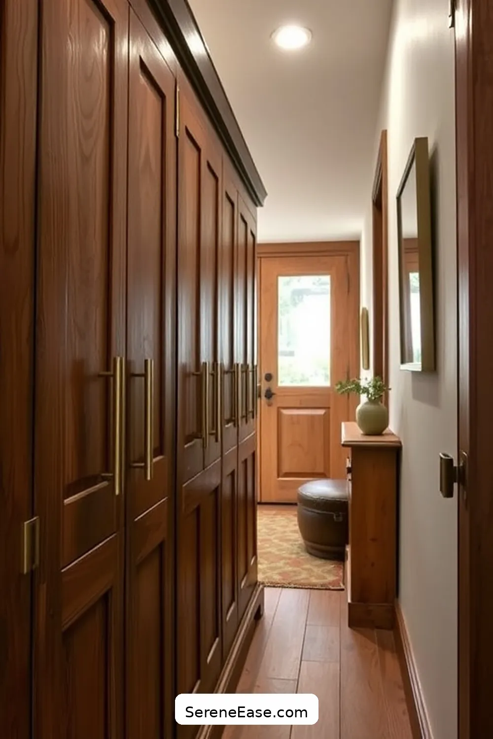 16 Ways to Incorporate Metallic Accents in a Rustic Hallway Style 5 Metallic Hardware on Wooden Furniture for 16 Ways to Incorporate Metallic Accents in a Rustic Hallway Style