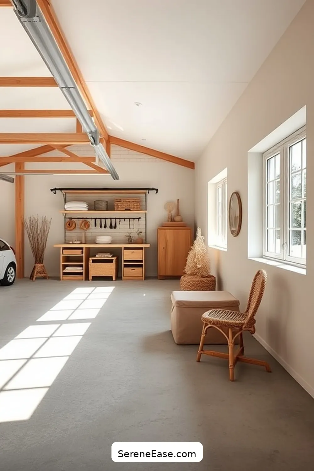 16 Ways to Incorporate Neutral Tones in Scandinavian-Style Garages 7 Add Natural Wood Accents for 16 Ways to Incorporate Neutral Tones in Scandinavian-Style Garages