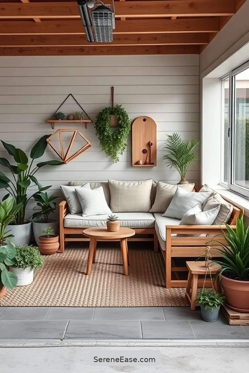 16 Ways to Incorporate Neutral Tones in Scandinavian-Style Garages 14 Create a Cozy Seating Area for 16 Ways to Incorporate Neutral Tones in Scandinavian-Style Garages