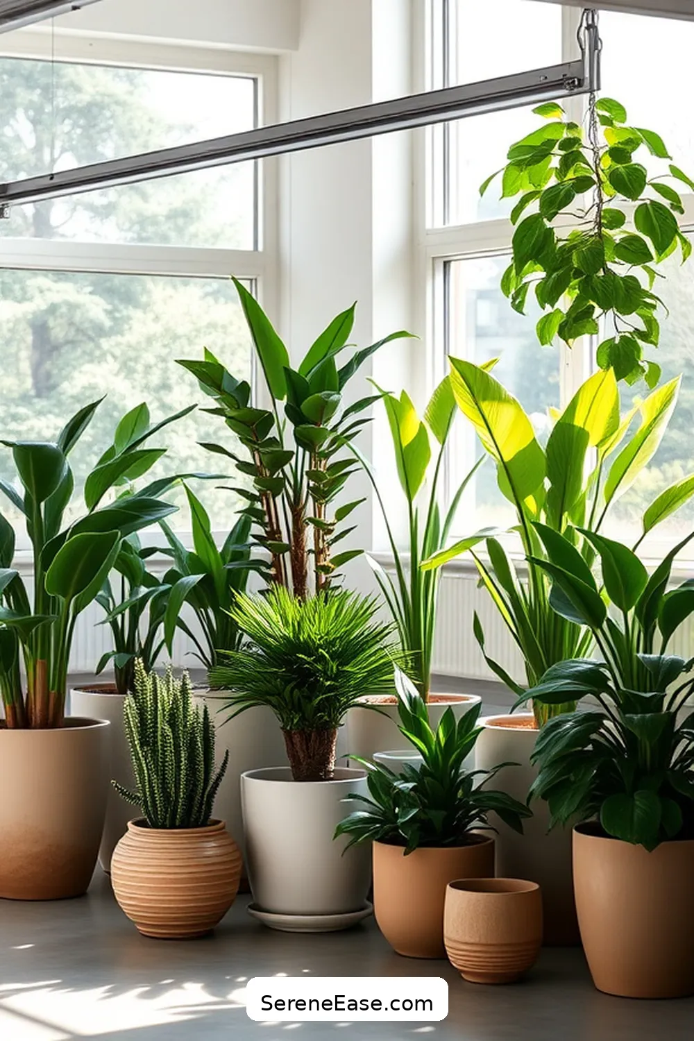 16 Ways to Incorporate Neutral Tones in Scandinavian-Style Garages 10 Introduce Greenery With Potted Plants for 16 Ways to Incorporate Neutral Tones in Scandinavian-Style Garages