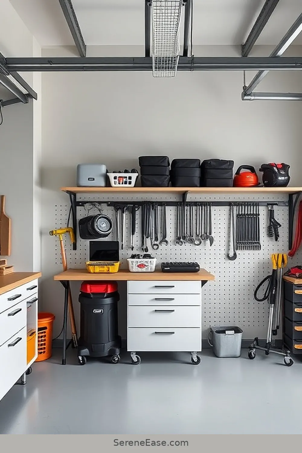 16 Ways to Incorporate Neutral Tones in Scandinavian-Style Garages 17 Keep Surfaces Clutter-Free for 16 Ways to Incorporate Neutral Tones in Scandinavian-Style Garages