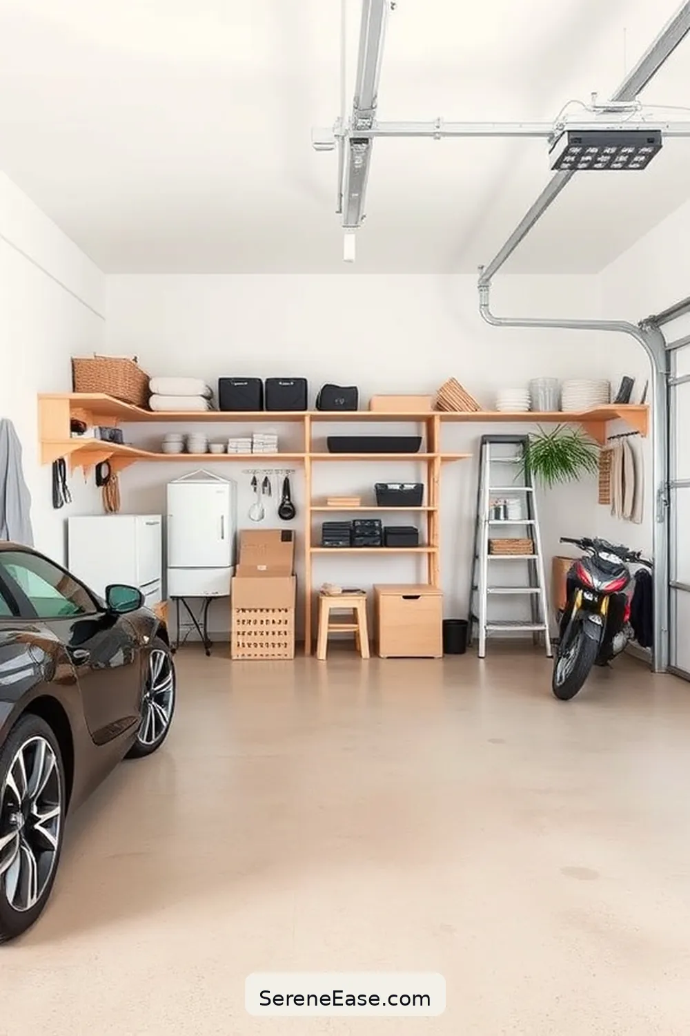 16 Ways to Incorporate Neutral Tones in Scandinavian-Style Garages 3 Utilize Neutral Flooring Options for 16 Ways to Incorporate Neutral Tones in Scandinavian-Style Garages