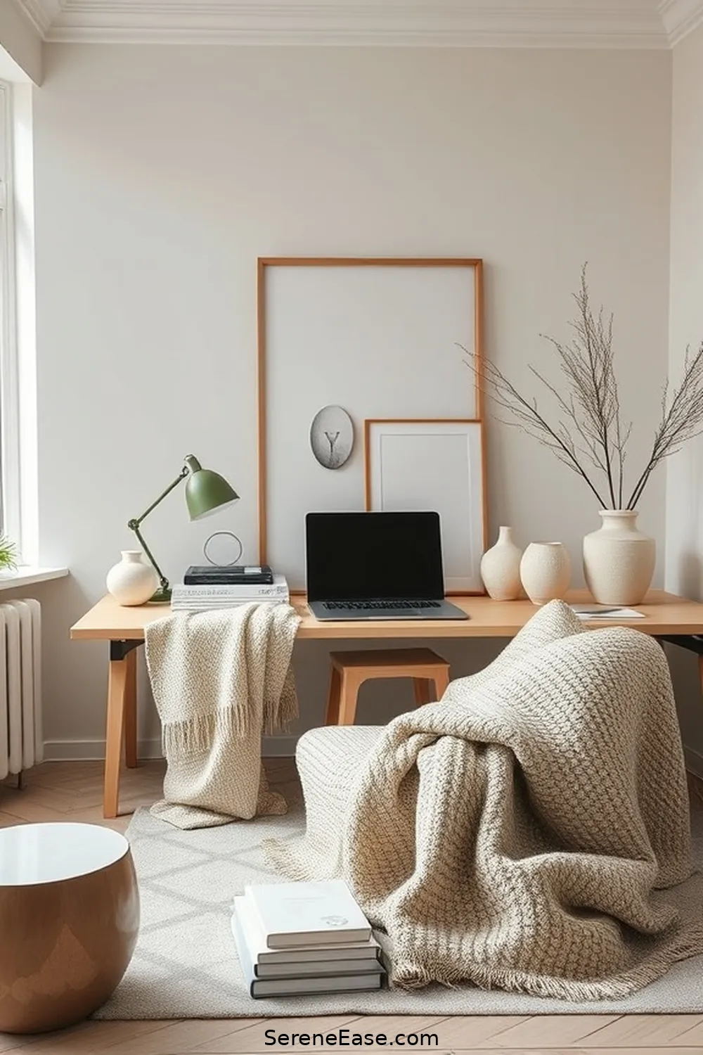 Personalize With Accessories for 16 Ways to Incorporate Neutral Tones in Scandinavian Style Home Offices