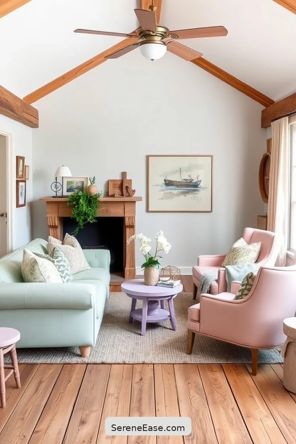 16 Ways to Incorporate Pastels in Rustic Living Room Style 2 Choose Pastel Furniture Pieces for 16 Ways to Incorporate Pastels in Rustic Living Room Style