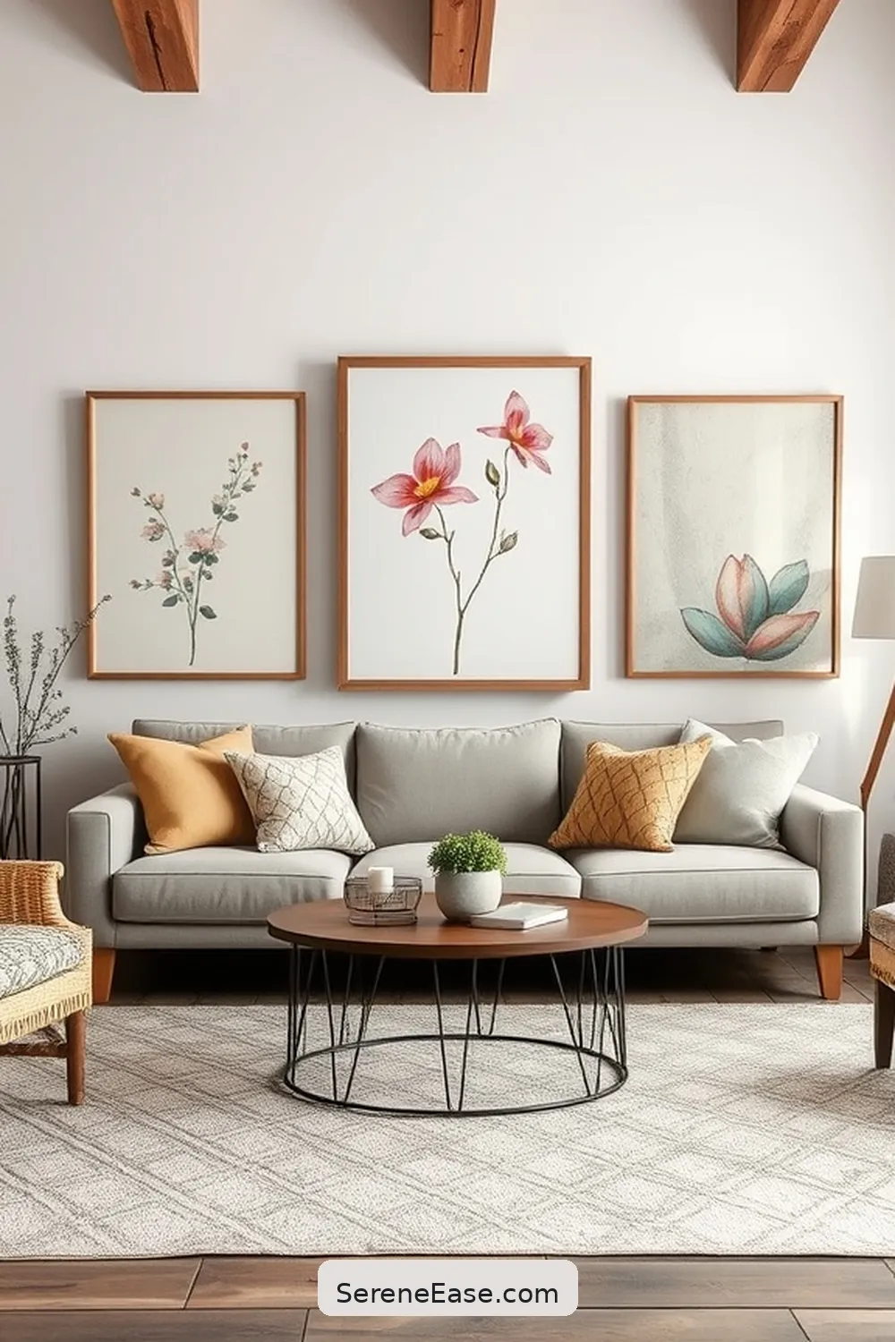 16 Ways to Incorporate Pastels in Rustic Living Room Style 4 Incorporate Pastel Artwork for 16 Ways to Incorporate Pastels in Rustic Living Room Style