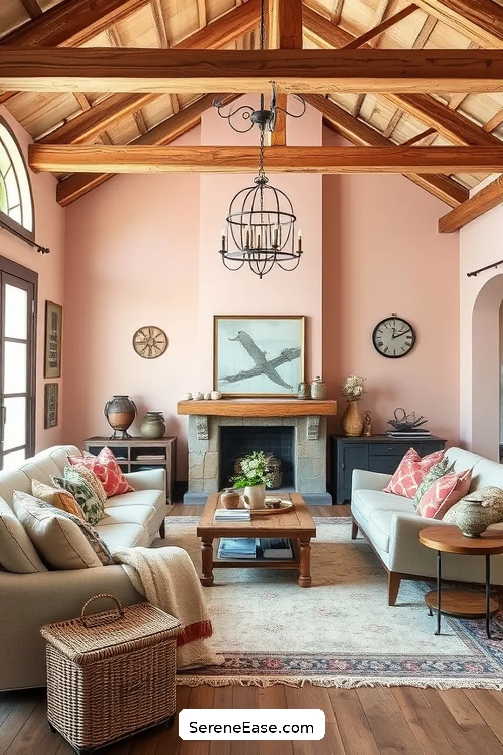 16 Ways to Incorporate Pastels in Rustic Living Room Style 6 Paint an Accent Wall in Pastels for 16 Ways to Incorporate Pastels in Rustic Living Room Style