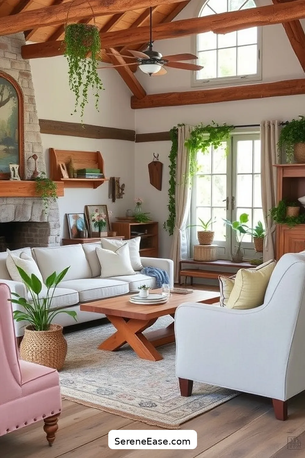 16 Ways to Incorporate Pastels in Rustic Living Room Style 17 Use Pastel Upholstery on Rustic Pieces for 16 Ways to Incorporate Pastels in Rustic Living Room Style