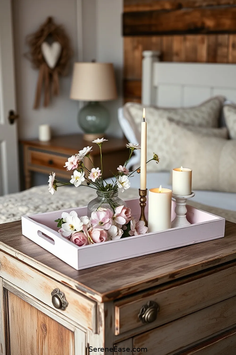 16 Ways to Incorporate Pastels in Your Rustic Bedroom Style 13 Use Pastel Decorative Trays for 16 Ways to Incorporate Pastels in Your Rustic Bedroom Style