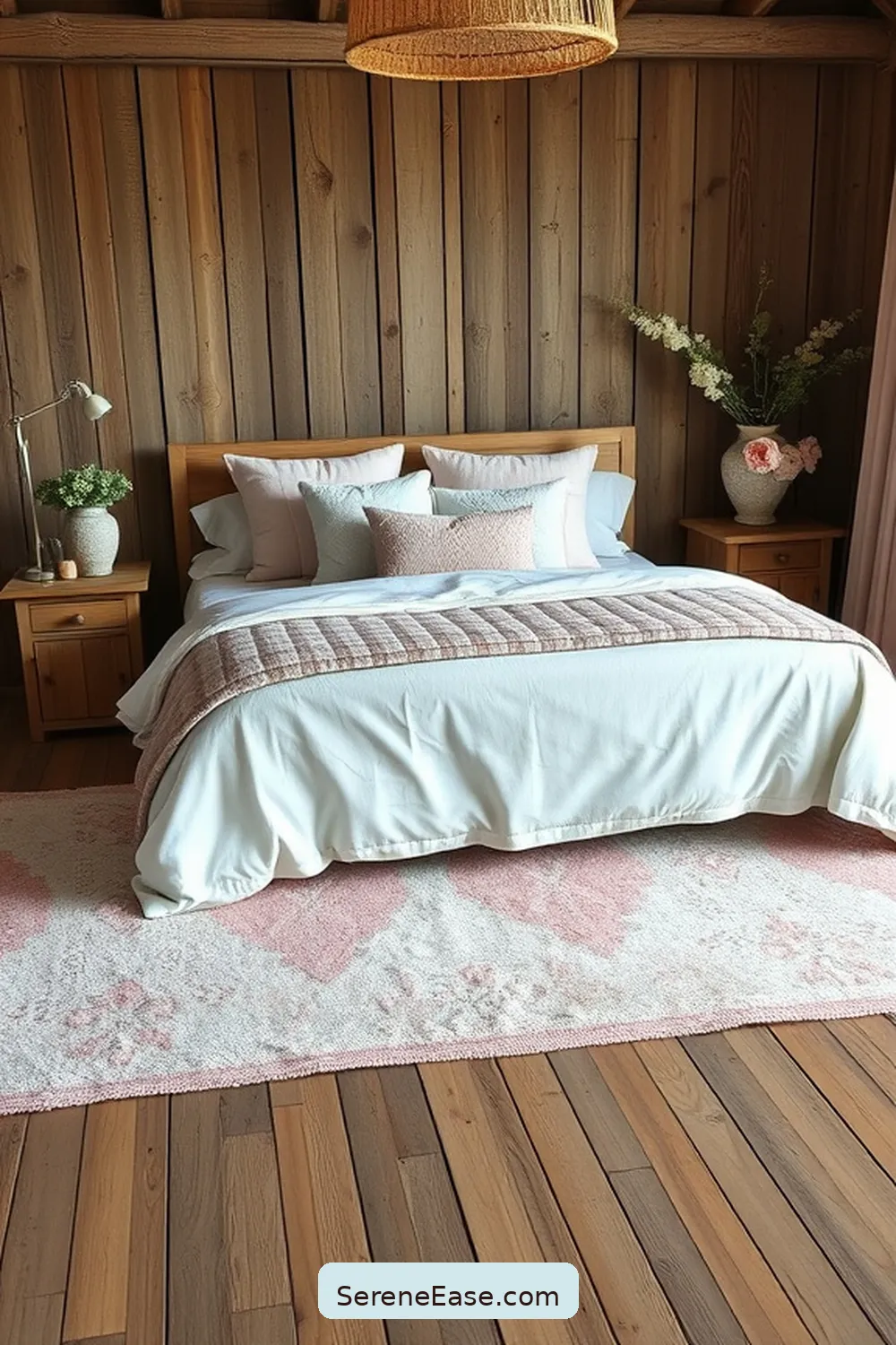 16 Ways to Incorporate Pastels in Your Rustic Bedroom Style 9 Use Pastel Rugs for 16 Ways to Incorporate Pastels in Your Rustic Bedroom Style