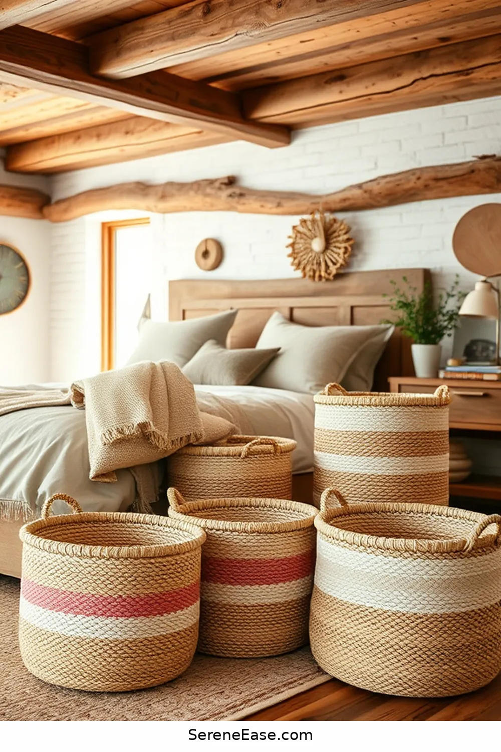 16 Ways to Incorporate Pastels in Your Rustic Bedroom Style 16 Use Pastel Storage Baskets for 16 Ways to Incorporate Pastels in Your Rustic Bedroom Style