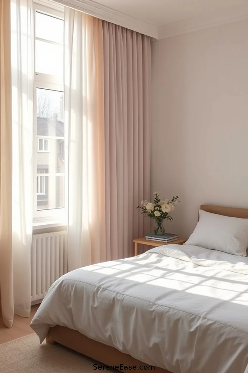 16 Ways to Use Neutral Tones in a Scandinavian Style Bedroom 15 Select Simple Window Treatments for 16 Ways to Use Neutral Tones in a Scandinavian Style Bedroom