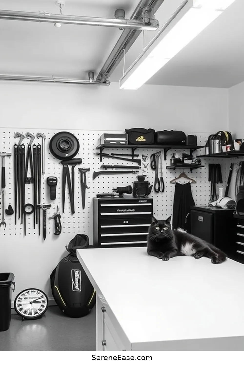 17 Essential Tips for a Black and White Minimalist Style Garage 3 Declutter and Organize for 17 Essential Tips for a Black and White Minimalist Style Garage