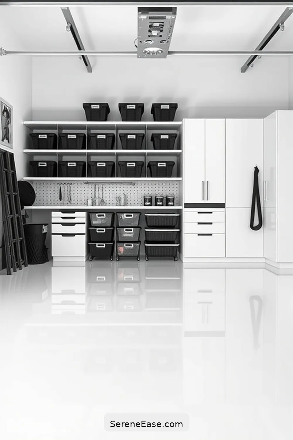 17 Essential Tips for a Black and White Minimalist Style Garage 4 Invest in Quality Storage Solutions for 17 Essential Tips for a Black and White Minimalist Style Garage