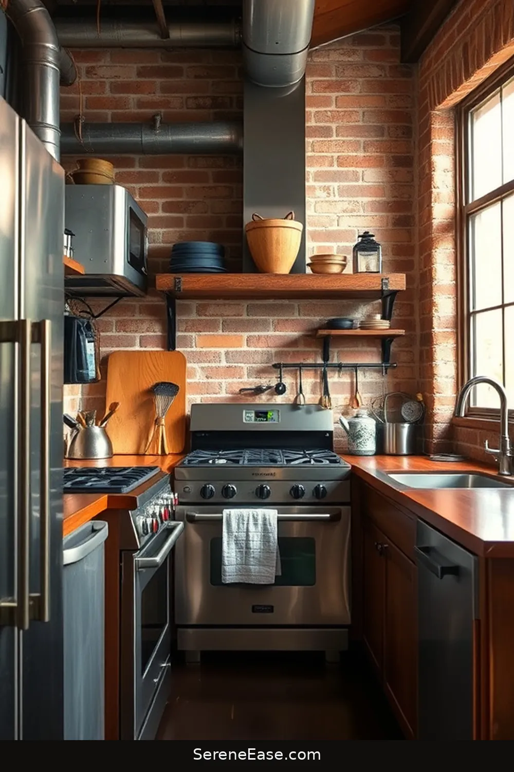 17 Stunning Black and White Rustic Style Kitchen Ideas 7 Industrial Touches in a Cozy Kitchen for 17 Stunning Black and White Rustic Style Kitchen Ideas
