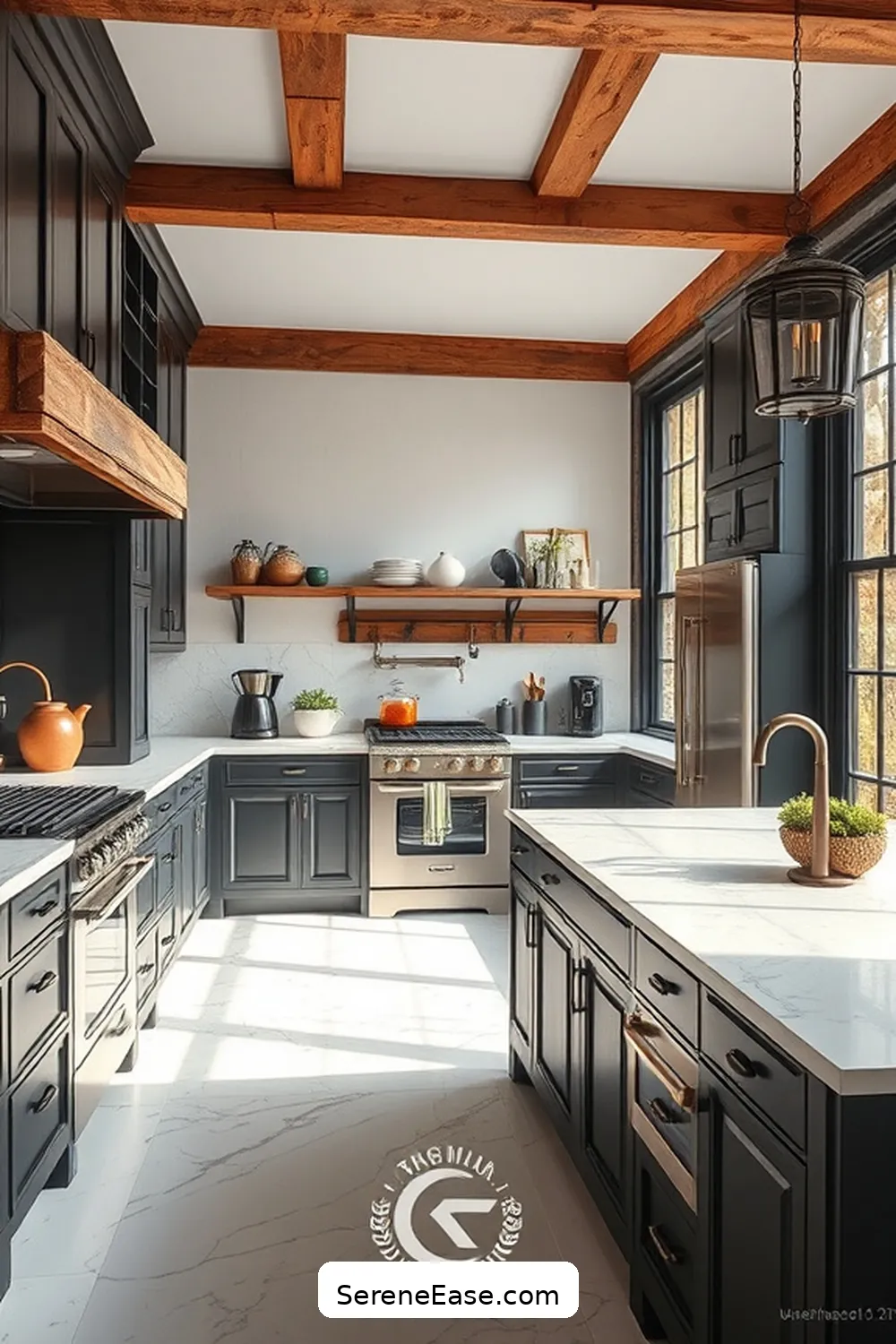 17 Stunning Black and White Rustic Style Kitchen Ideas 4 Vintage Appliances in a Contemporary Setting for 17 Stunning Black and White Rustic Style Kitchen Ideas