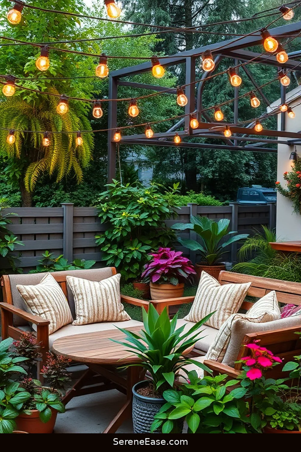 17 Ways to Achieve Monochromatic Bohemian Style for Your Outdoor Patio 9 Opt for Unique Lighting for 17 Ways to Achieve Monochromatic Bohemian Style for Your Outdoor Patio