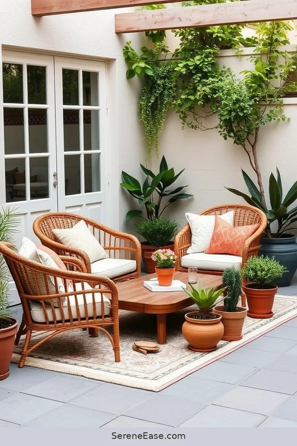 17 Ways to Achieve Monochromatic Bohemian Style for Your Outdoor Patio 3 Select the Right Furniture for 17 Ways to Achieve Monochromatic Bohemian Style for Your Outdoor Patio