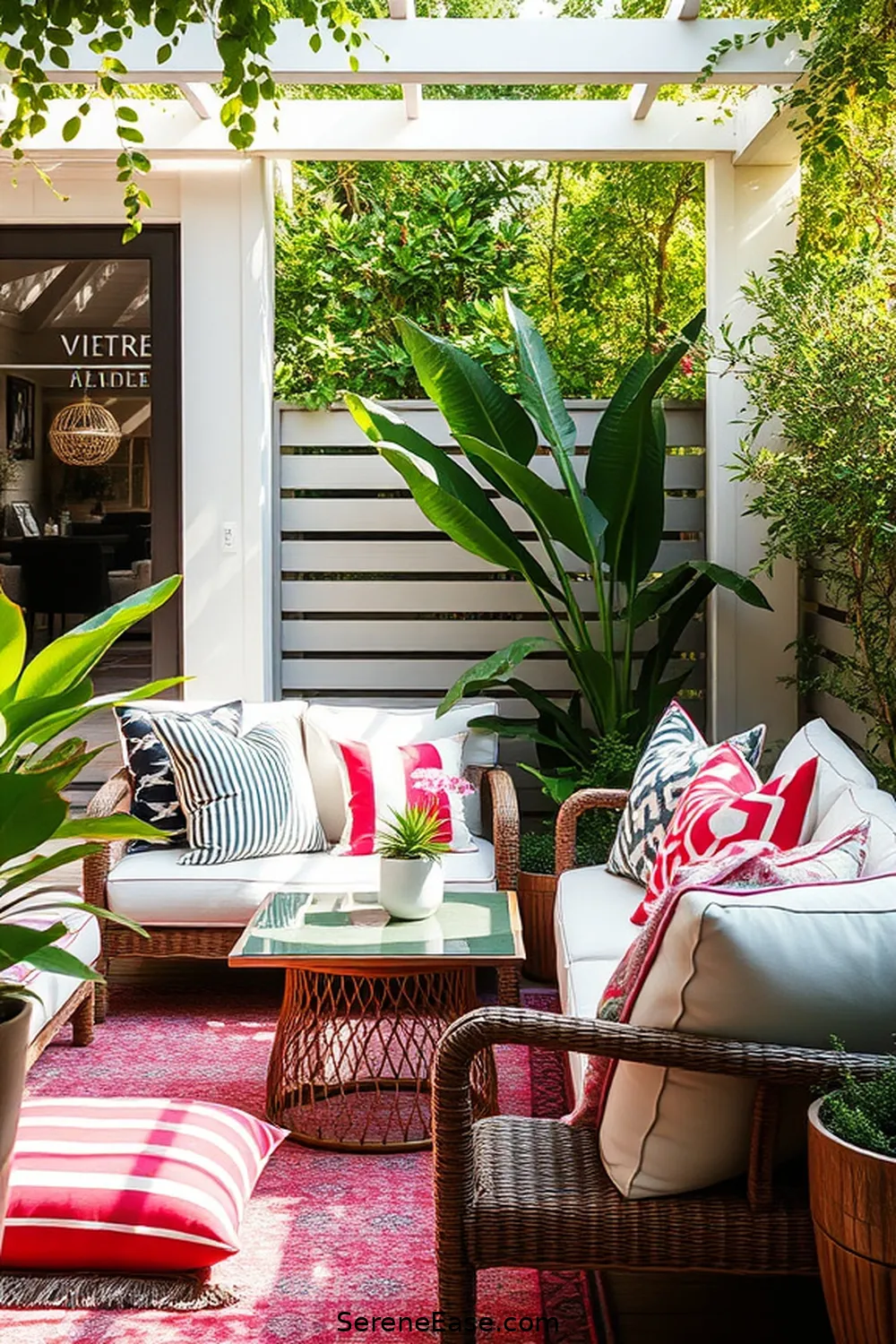 17 Ways to Achieve Monochromatic Bohemian Style for Your Outdoor Patio 12 Utilize Outdoor Pillows for 17 Ways to Achieve Monochromatic Bohemian Style for Your Outdoor Patio