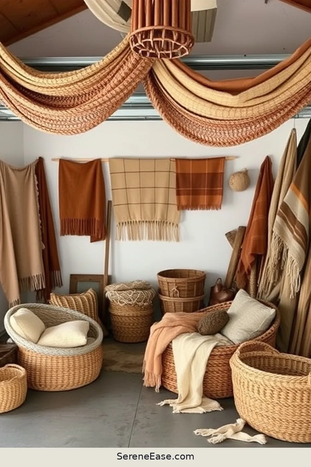 17 Ways to Achieve Monochromatic Bohemian Style in Your Garage 17 Hang Textiles for Added Warmth for 17 Ways to Achieve Monochromatic Bohemian Style in Your Garage