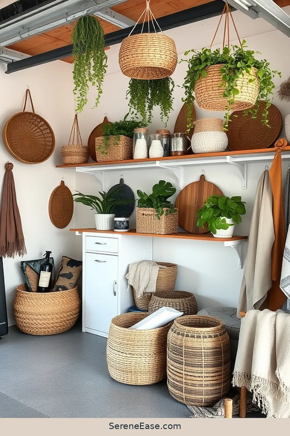 17 Ways to Achieve Monochromatic Bohemian Style in Your Garage 12 Install Creative Storage Solutions for 17 Ways to Achieve Monochromatic Bohemian Style in Your Garage