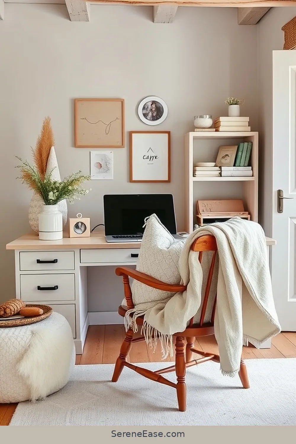 17 Ways to Blend Pastels in Your Rustic Home Office Style 6 Add Soft Pastel Textiles for 17 Ways to Blend Pastels in Your Rustic Home Office Style