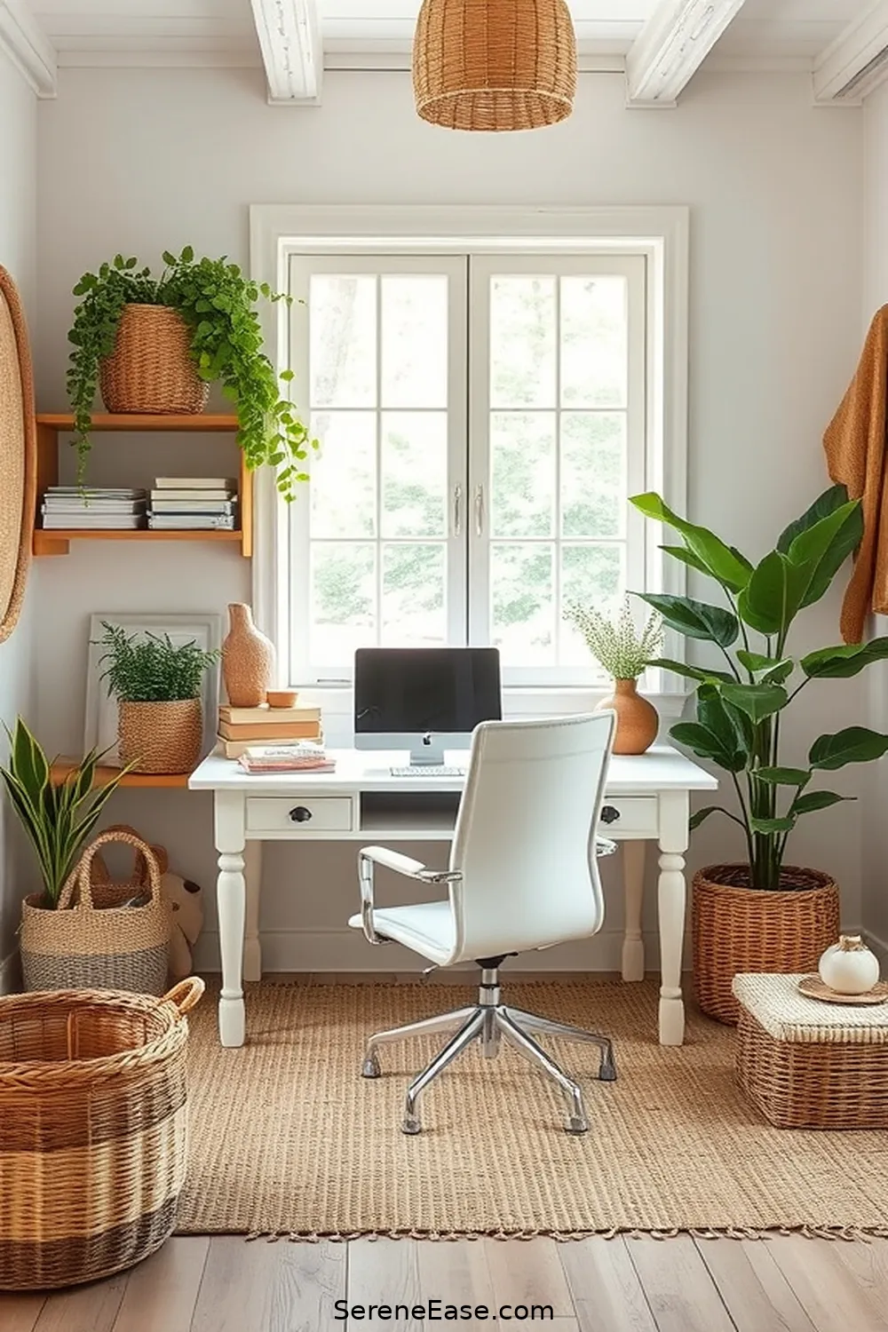 17 Ways to Blend Pastels in Your Rustic Home Office Style 16 Blend Pastel and Natural Materials for 17 Ways to Blend Pastels in Your Rustic Home Office Style