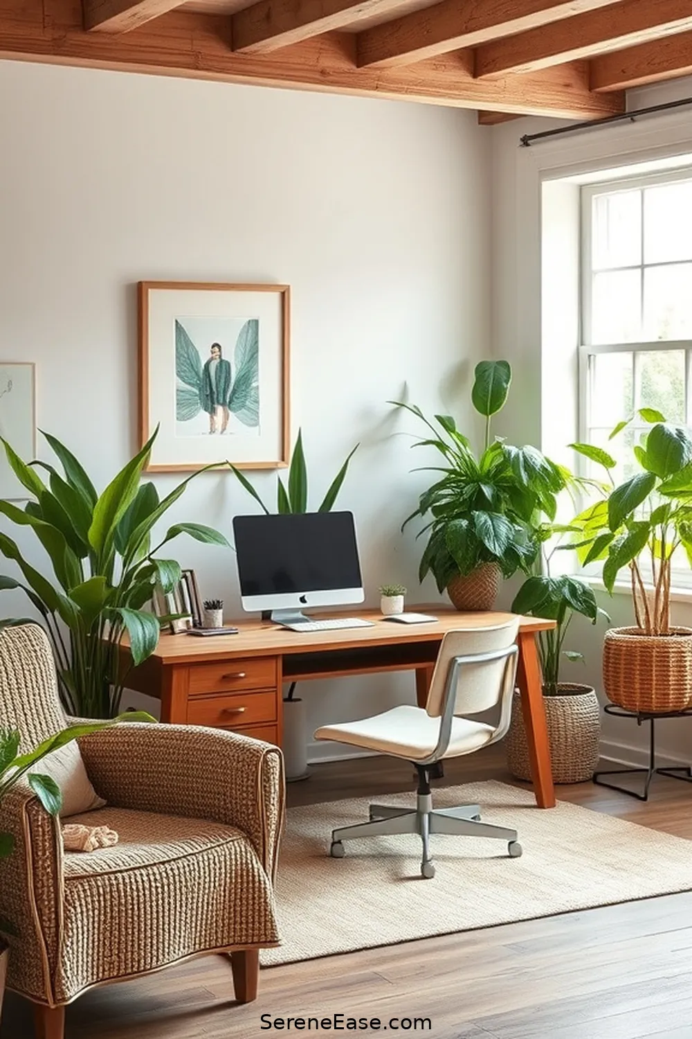17 Ways to Blend Pastels in Your Rustic Home Office Style 10 Decorate With Pastel Plants for 17 Ways to Blend Pastels in Your Rustic Home Office Style