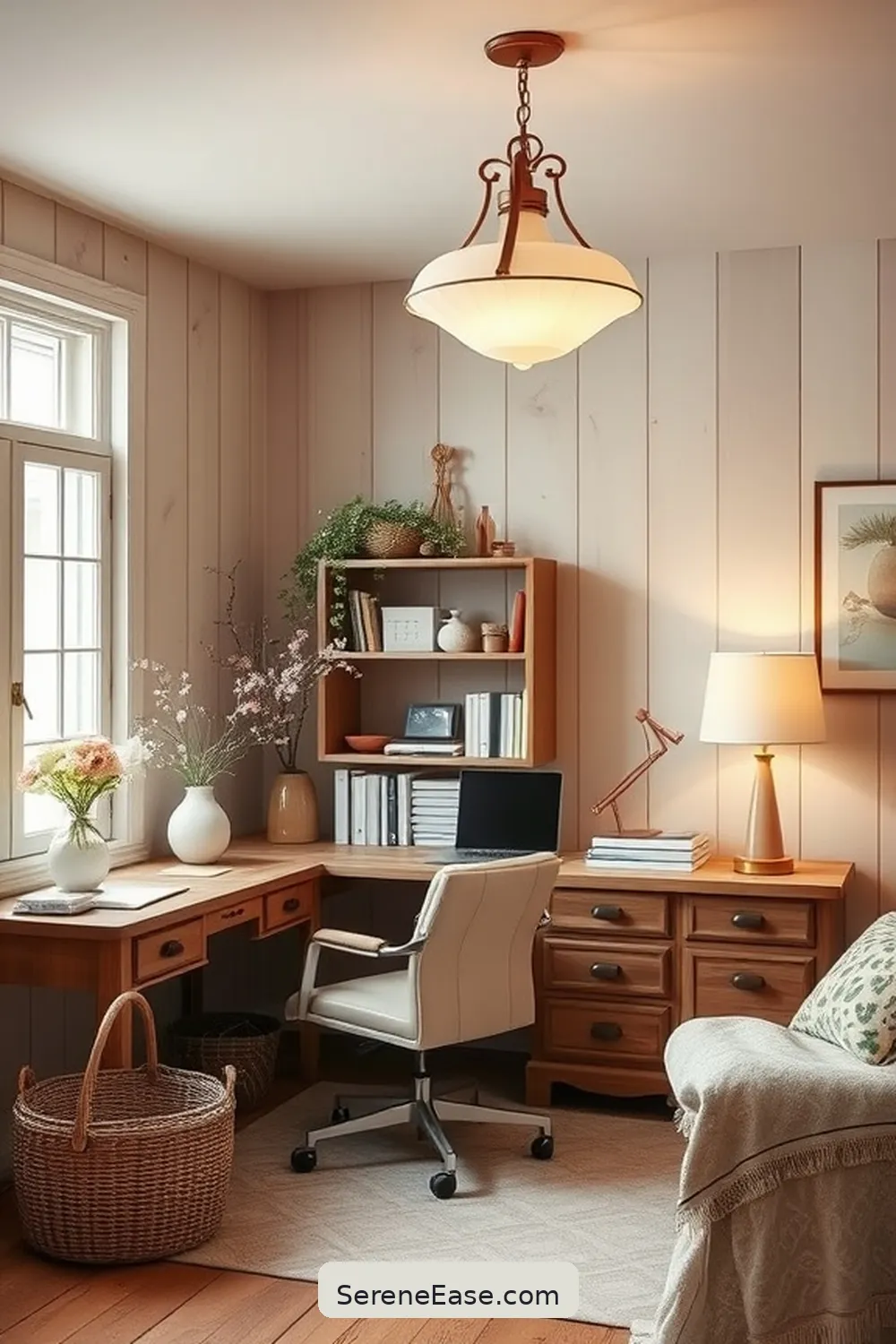 17 Ways to Blend Pastels in Your Rustic Home Office Style 8 Opt for Pastel Lighting Fixtures for 17 Ways to Blend Pastels in Your Rustic Home Office Style