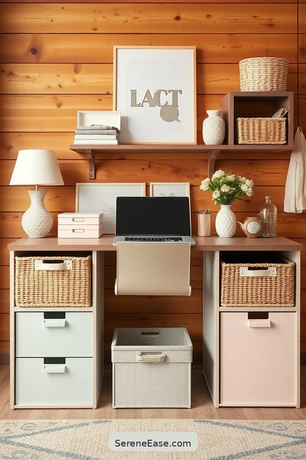 17 Ways to Blend Pastels in Your Rustic Home Office Style 9 Utilize Pastel Storage Solutions for 17 Ways to Blend Pastels in Your Rustic Home Office Style